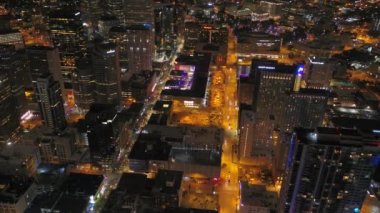 Şehir Denver geceleri hava video.