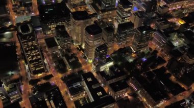 Montreal hava video şehir merkezinde geceleri