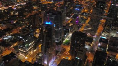 Şehir Denver geceleri hava video.