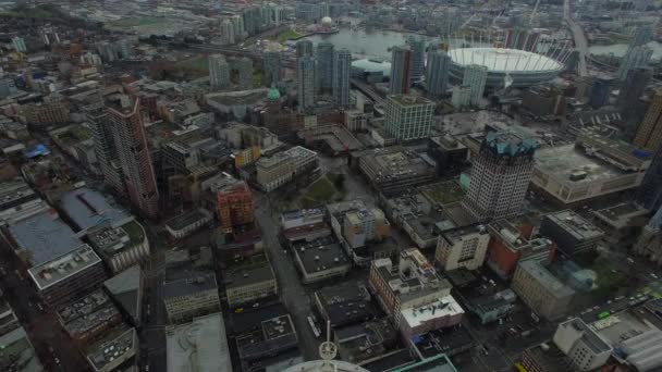 Luchtfoto Video Voor Vancouver Canada — Stockvideo