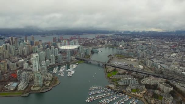 Lotnicze Wideo Vancouver Kanada — Wideo stockowe