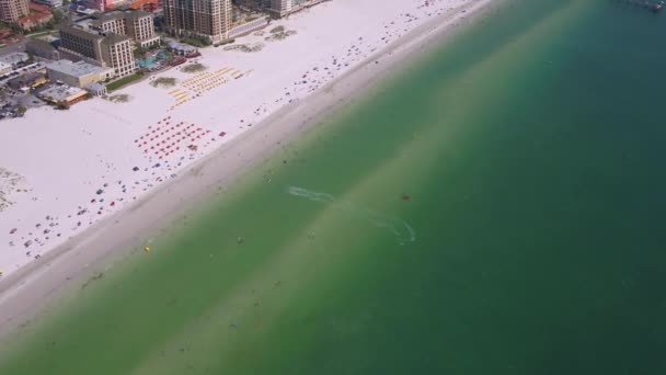 Vidéo Aérienne Centre Ville Tampa Des Environs Par Une Journée — Video