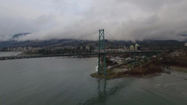 Vídeo Aéreo Vancouver Canadá — Vídeos de Stock