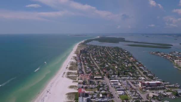 Luftbild Der Innenstadt Von Tampa Und Umgebung Einem Sonnigen Tag — Stockvideo