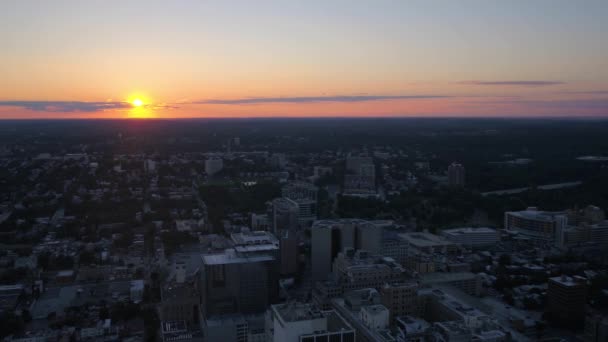 Delaware Aéreo Wilmington Sunset Day — Vídeo de Stock