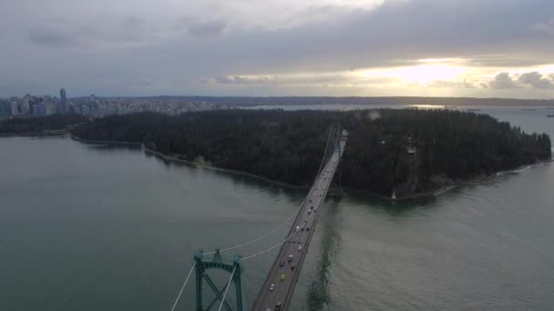 Vídeo Aéreo Vancouver Canadá — Vídeo de stock