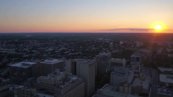 Aerial Delaware Wilmington Sunset Day – stockvideo