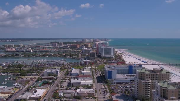 Vidéo Aérienne Centre Ville Tampa Des Environs Par Une Journée — Video