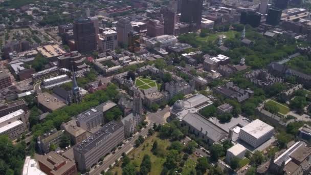 Vidéo Aérienne Centre Ville Newhaven Par Une Journée Ensoleillée — Video