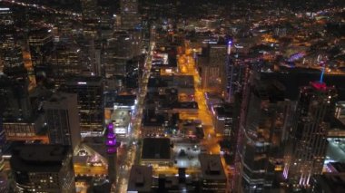 Şehir Denver geceleri hava video.