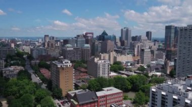 Montreal Kanada hava güneşli bir günde şehir merkezinde