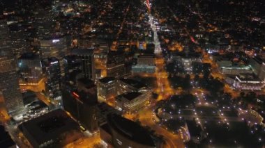 Şehir Denver geceleri hava video.