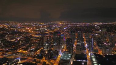 Şehir Denver geceleri hava video.