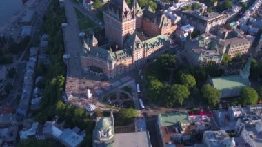 Quebec City hava video güzel güneşli bir günde.