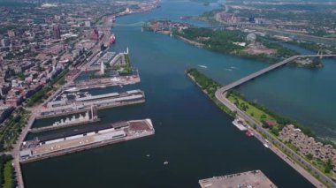 Montreal Kanada hava güneşli bir günde şehir merkezinde
