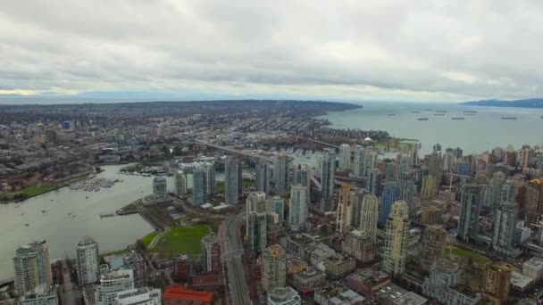 Video Aereo Vancouver Canada — Video Stock