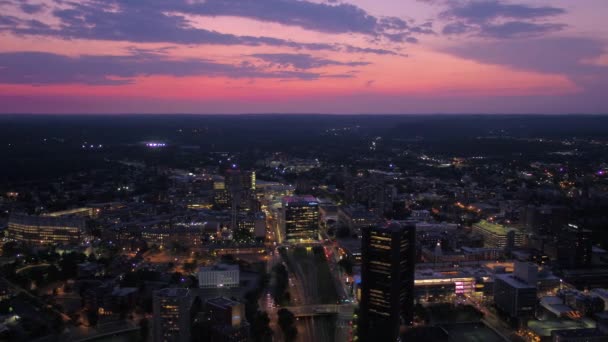 Şehir Merkezindeki Newhaven Geceleri Hava Video — Stok video