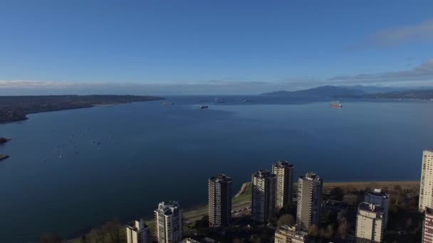 Letecké Video Vancouver Kanadě — Stock video