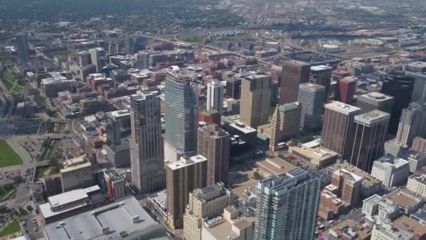 Şehir Denver Güneşli Bir Hava Video — Stok video
