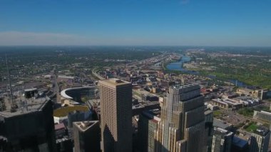 Minneapolis Minnesota hava video.