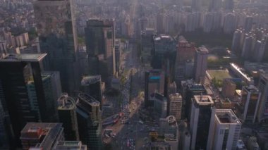 İlçesinde Gangnam Seoul güneşli bir hava video