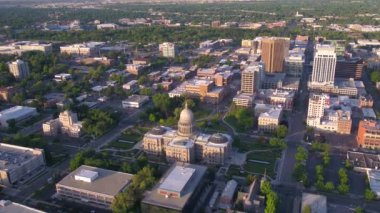 Şehir merkezindeki Boise Şehir güneşli bir hava Idaho.