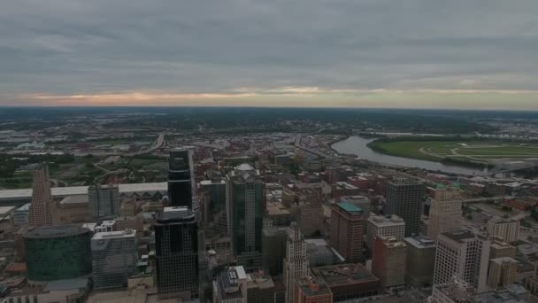 Повітряні Відео Канзас Сіті Штаті Міссурі — стокове відео