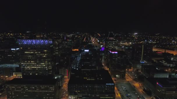 Luchtfoto Video Van Baltimore Maryland — Stockvideo