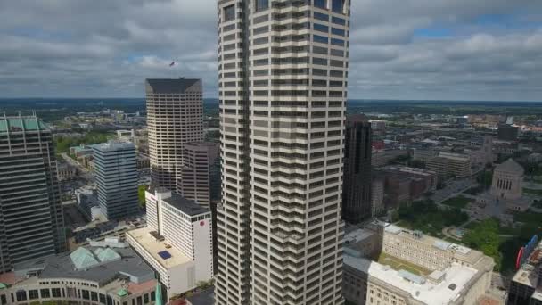 Luchtfoto Video Van Indianapolis Indiana — Stockvideo