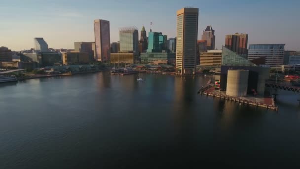 Vídeo Aéreo Baltimore Maryland — Vídeos de Stock