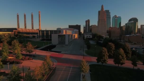 Luchtfoto Van Kansas City Missouri — Stockvideo