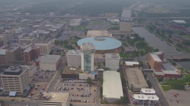 Luftaufnahmen Der Innenstadt Von Wichita — Stockvideo