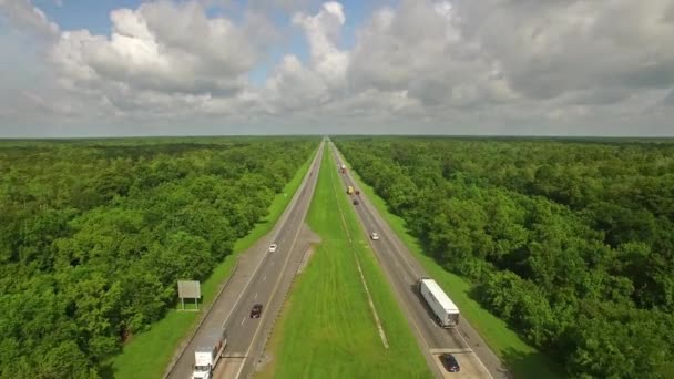 Aerial Video Landsbygden Mississippi — Stockvideo