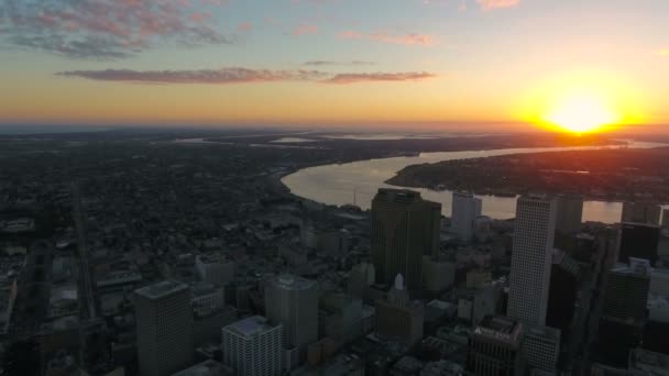 Luchtfoto Video Van New Orleans Louisiana — Stockvideo