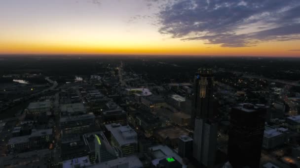 Video Aéreo Ciudad Des Moines Iowa — Vídeos de Stock