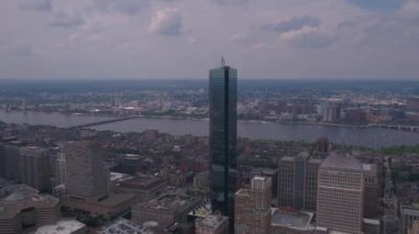Downtown Boston güneşli bir hava video