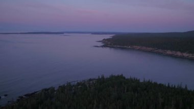 Anteni Maine Acadia Milli Parkı gündoğumu