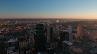 Kansas City 'nin Missouri' deki hava görüntüleri.