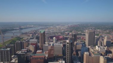 Şehir merkezinde St Louis güneşli bir hava video.