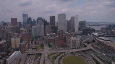 Downtown Boston güneşli bir hava video