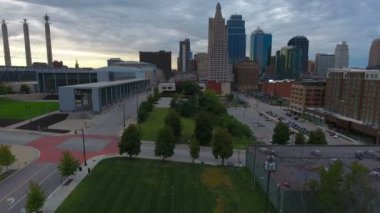 Kansas City 'nin Missouri' deki hava görüntüleri.