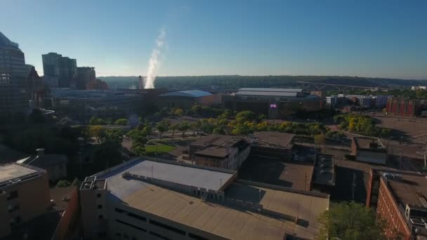 Luchtfoto Video Van Saint Paul Minnesota — Stockvideo