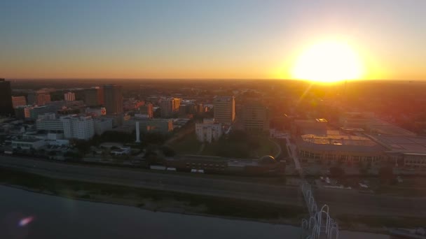 Letecké Video Baton Rouge Louisianě — Stock video