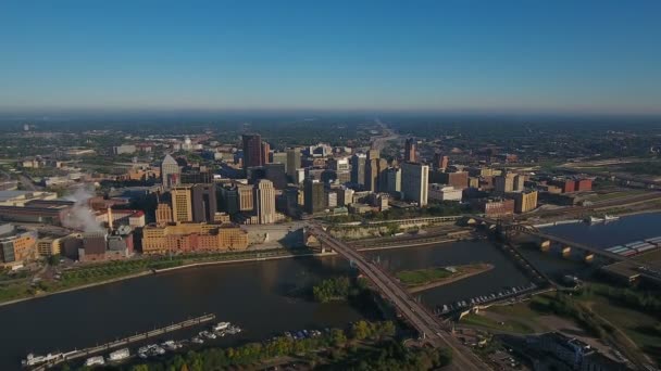 Vídeo Aéreo Saint Paul Minnesota — Vídeo de Stock