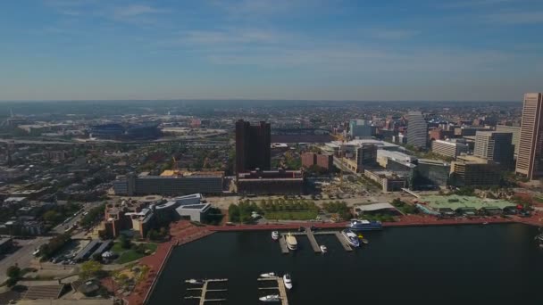 Vídeo Aéreo Baltimore Maryland — Vídeos de Stock