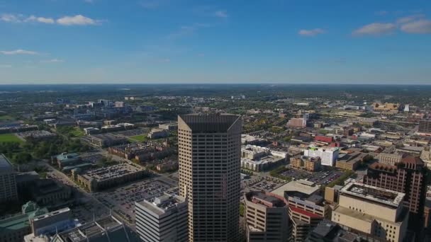 Luchtfoto Video Van Indianapolis Indiana — Stockvideo
