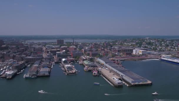 Повітряні Відео Downtown Портленд Сонячний День — стокове відео