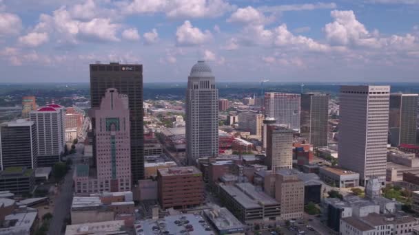 Aerial Kentucky Del Centro Louisville — Vídeo de stock