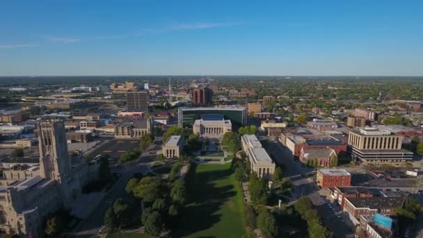 Luchtfoto Video Van Indianapolis Indiana — Stockvideo