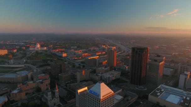 Vídeo Aéreo Saint Paul Minnesota — Vídeo de Stock